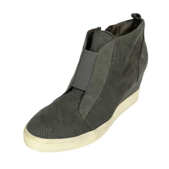 MIA Grey Wedge Bootie Women’s Size 9.5 Medium Pre-Owned - Picture 2 of 10